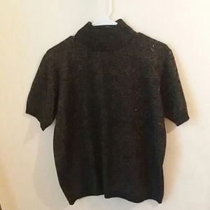 Karen Scott glitter turtleneck
